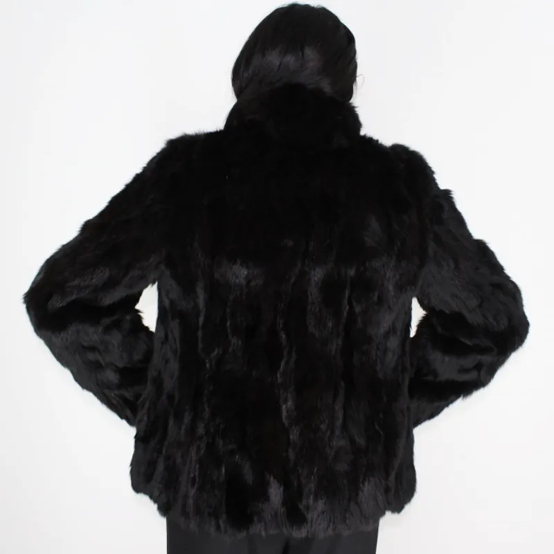 FI Colored black lynx pieces jacket