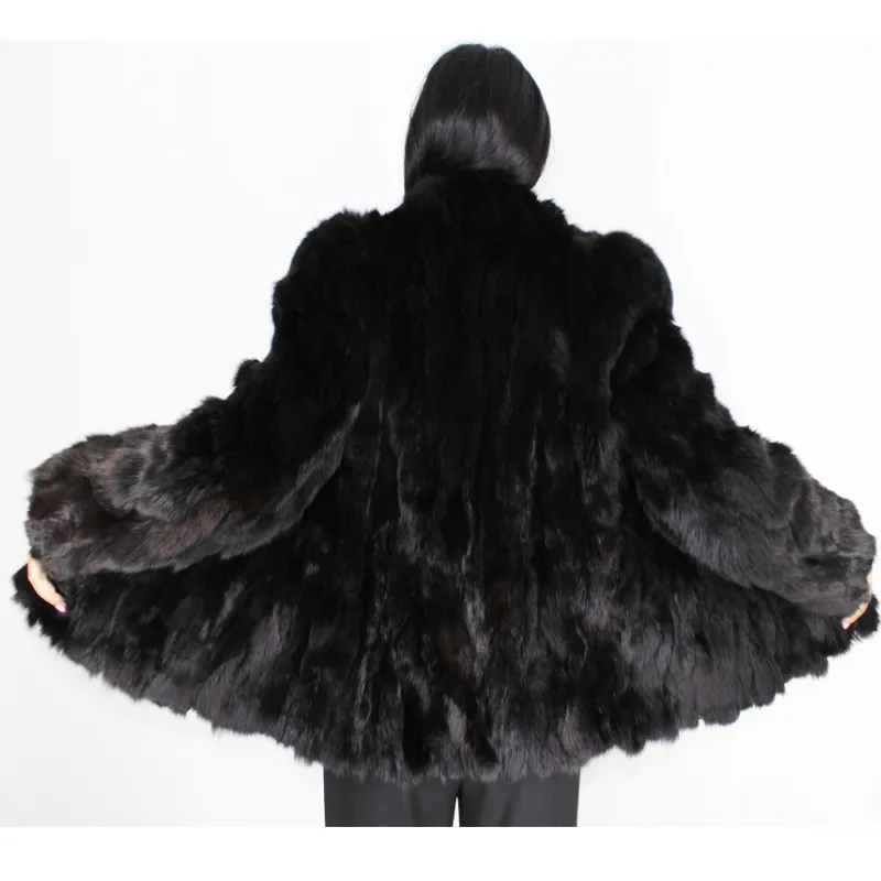FI Colored black lynx pieces jacket