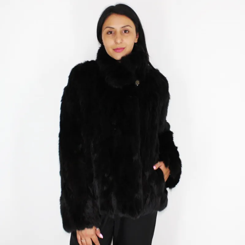 FI Colored black lynx pieces jacket
