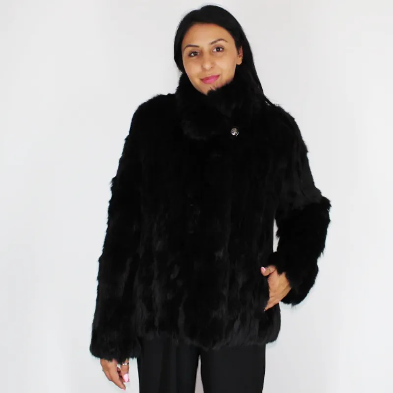 FI Colored black lynx pieces jacket