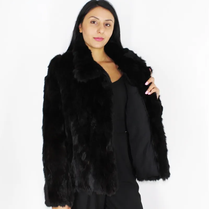 FI Colored black lynx pieces jacket