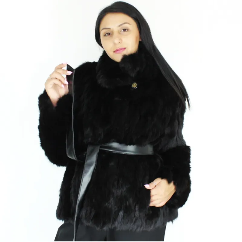 FI Colored black lynx pieces jacket