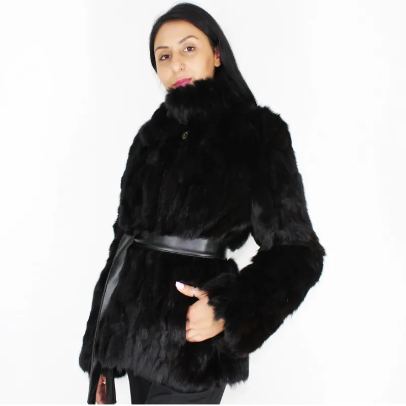 FI Colored black lynx pieces jacket