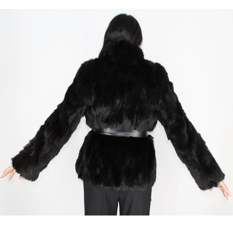 FI Colored black lynx pieces jacket