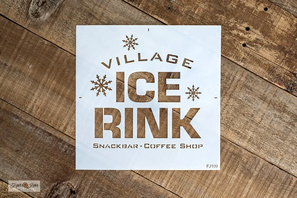 FJ109 Funky Junk's Village Ice Rink