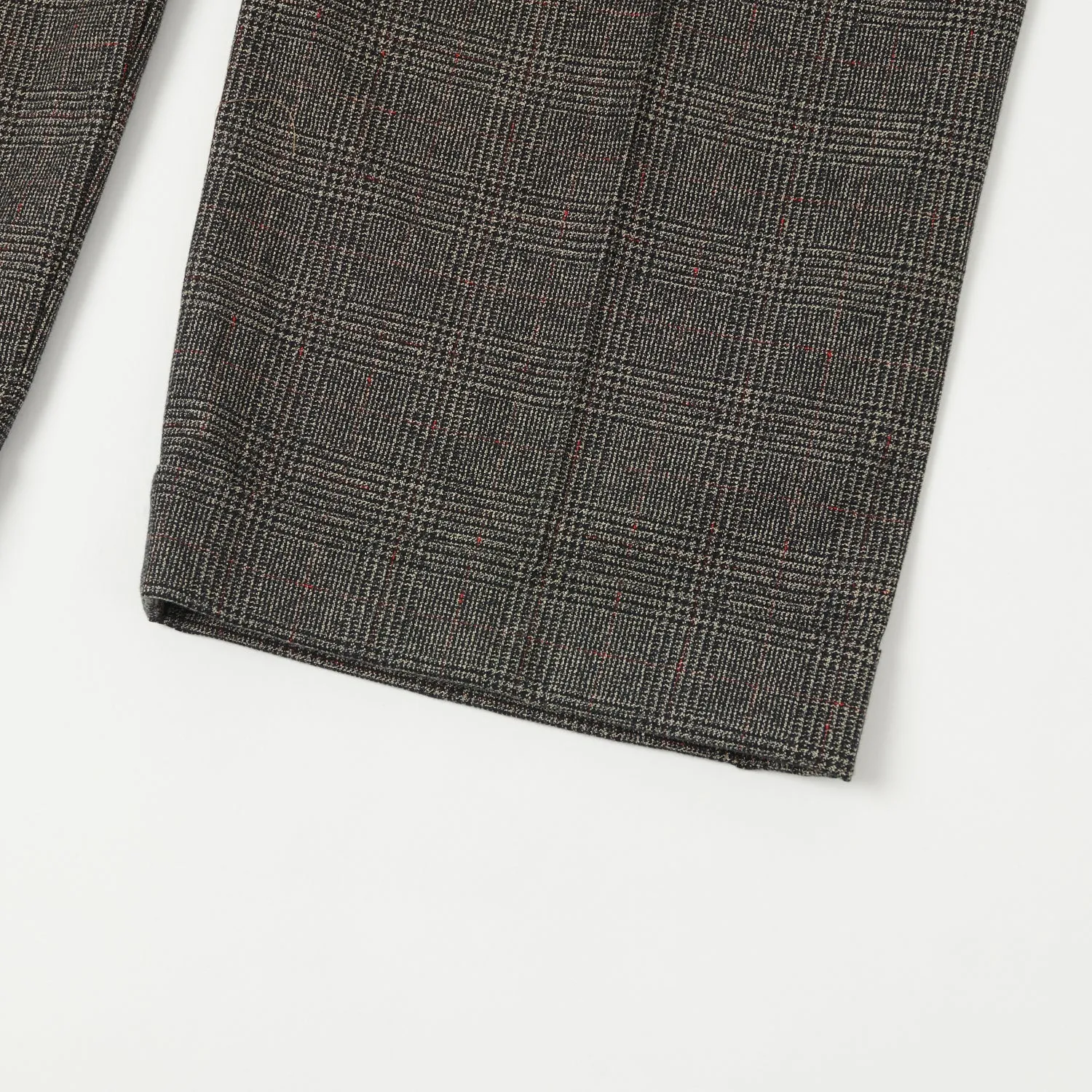 Full Count 1128 Schonherr Weaving Cloth Farmers Trouser - Brown Check