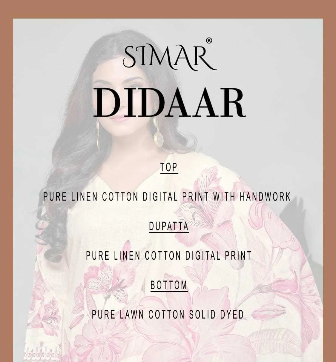 Glossy Didaar Linen Cotton Unstitched Daily Wear Salwar Suit