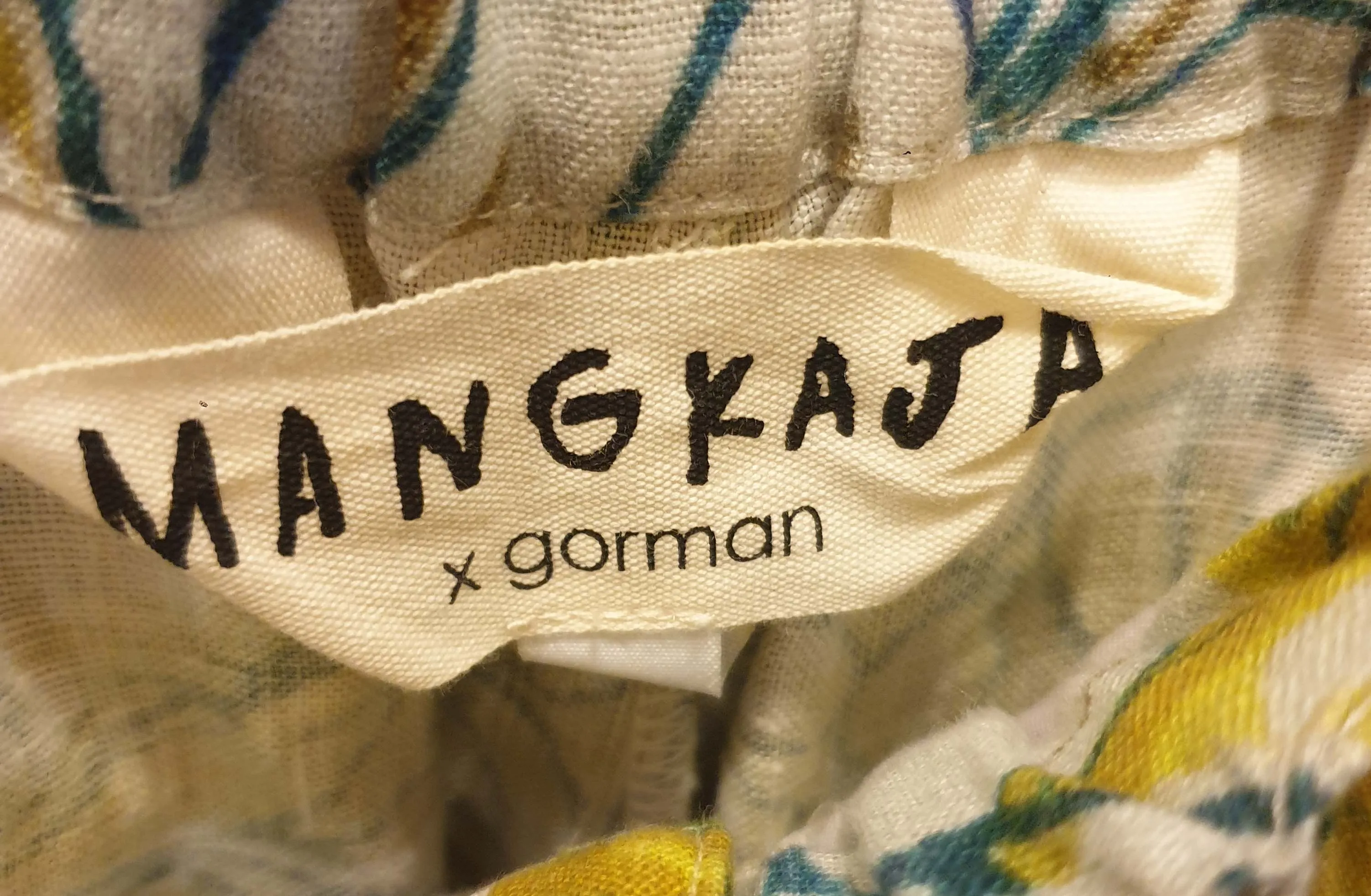 Gorman   Mangkaja linen print wide leg pants size 8
