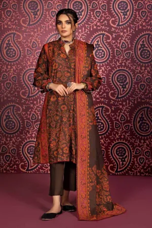 Gul Ahmed 3PC Cotton Linen Unstitched Suit K-32002