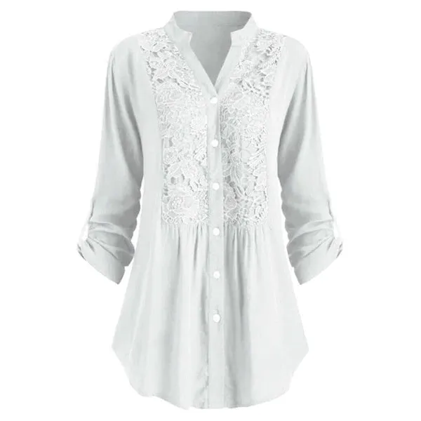 Hailei - Lange Bluse Mit Puffärmeln Für Frauen