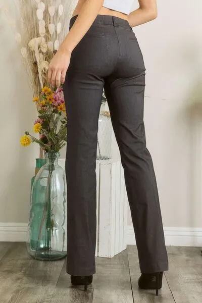 Hazel Blues® | Mittoshop Solid Color Pants with Pocket