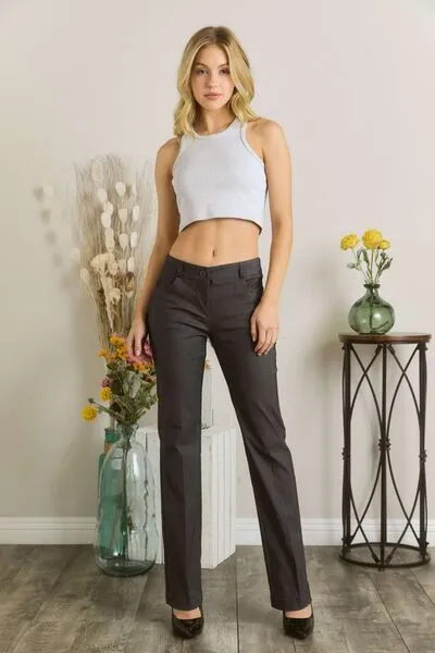 Hazel Blues® | Mittoshop Solid Color Pants with Pocket