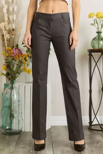 Hazel Blues® | Mittoshop Solid Color Pants with Pocket