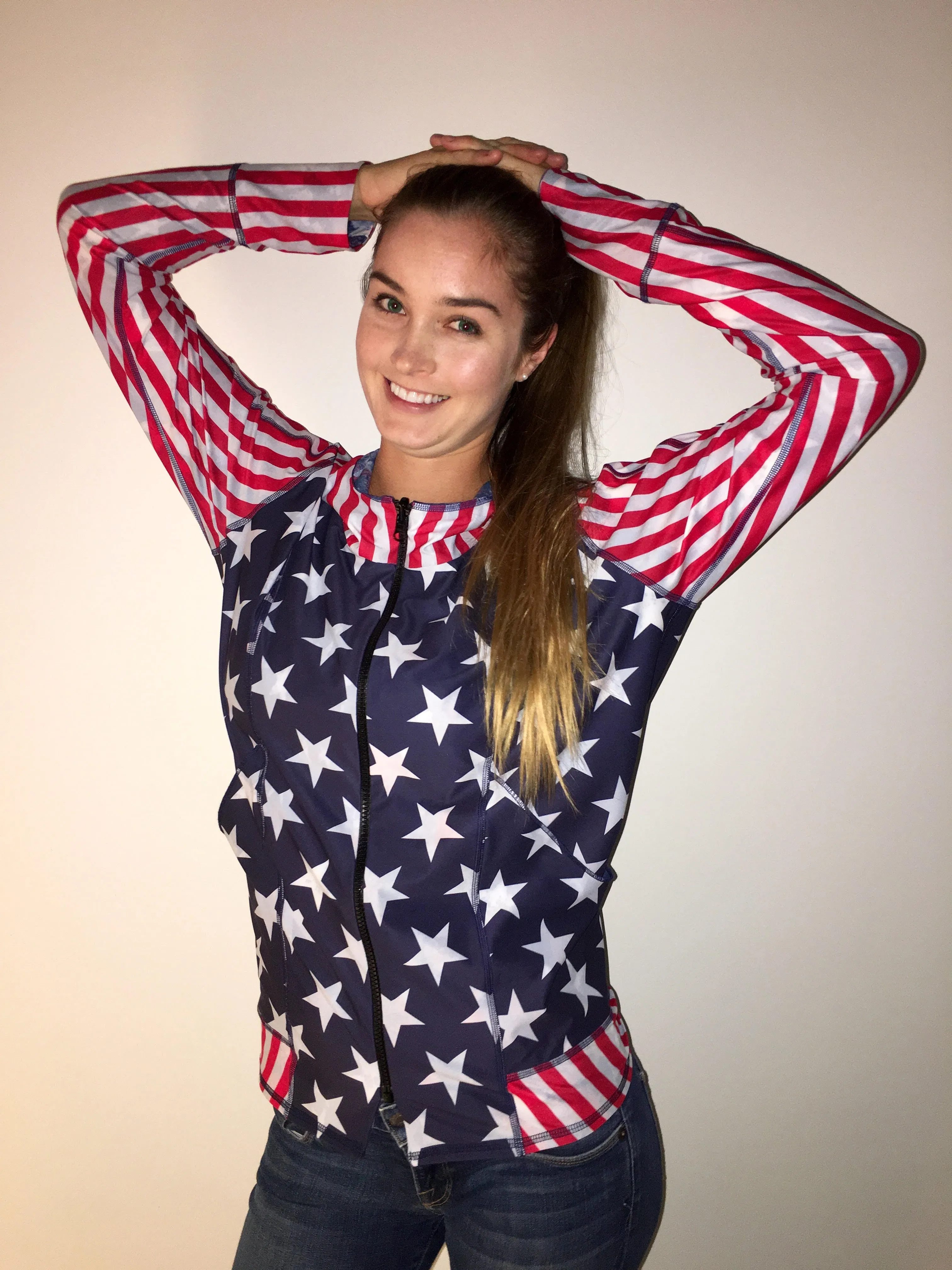 HOODIE STARS & STRIPES/BLUE STARS