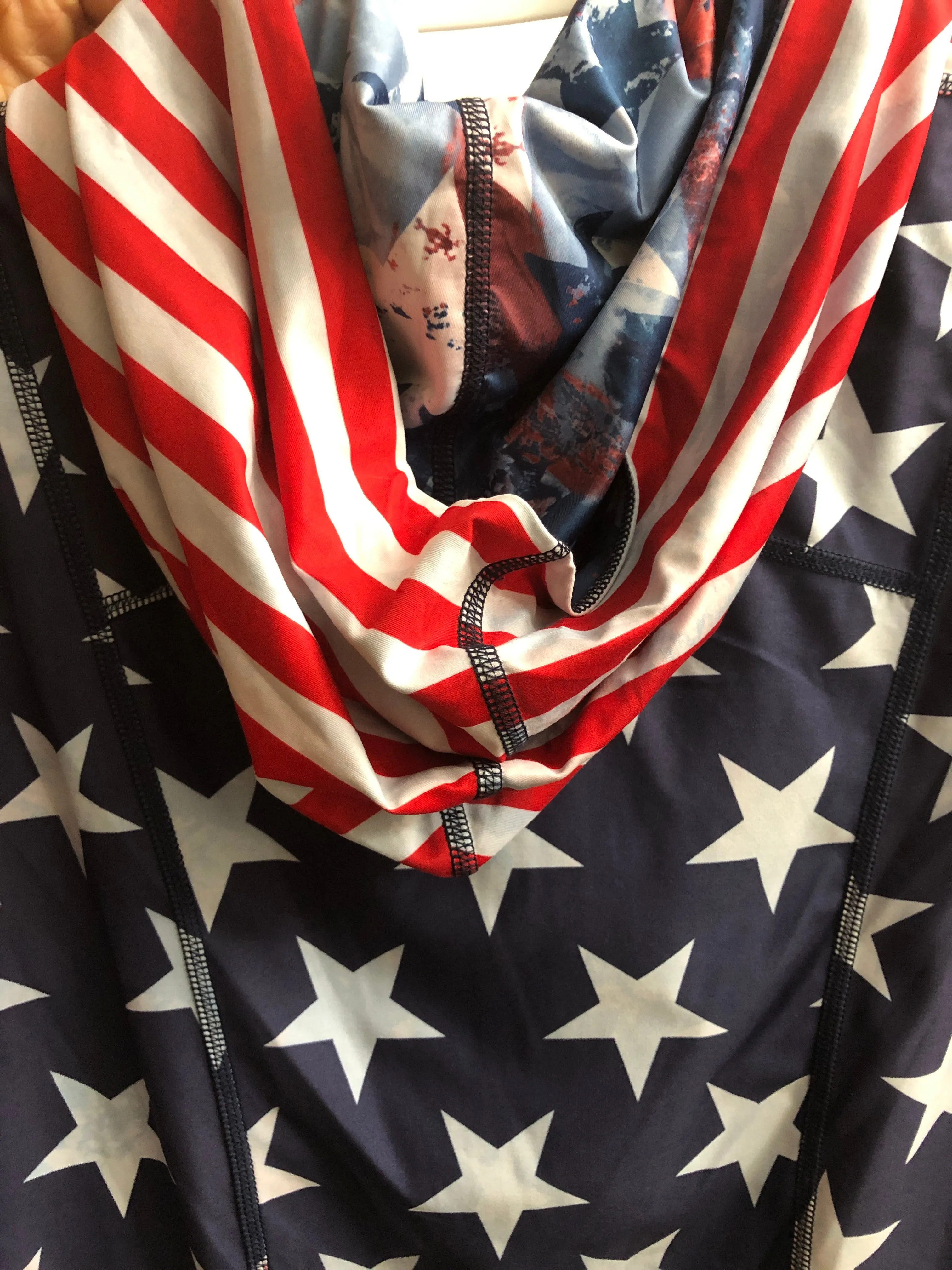 HOODIE STARS & STRIPES/BLUE STARS