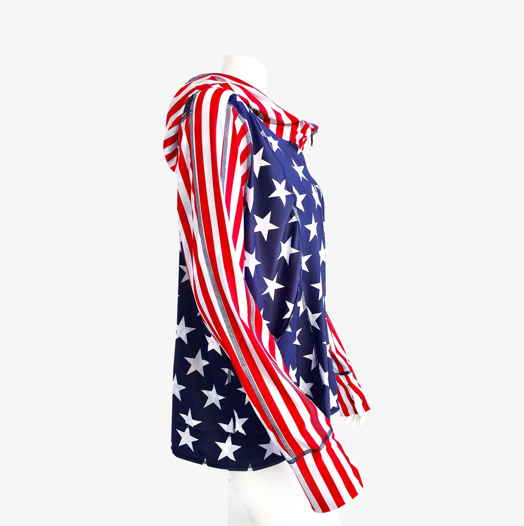 HOODIE STARS & STRIPES/BLUE STARS