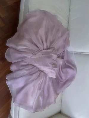 JazzHer Sexy A Line Strapless Lilac Organza Short Homecoming Dresses Birthday Outfits (PRE-ORDER)
