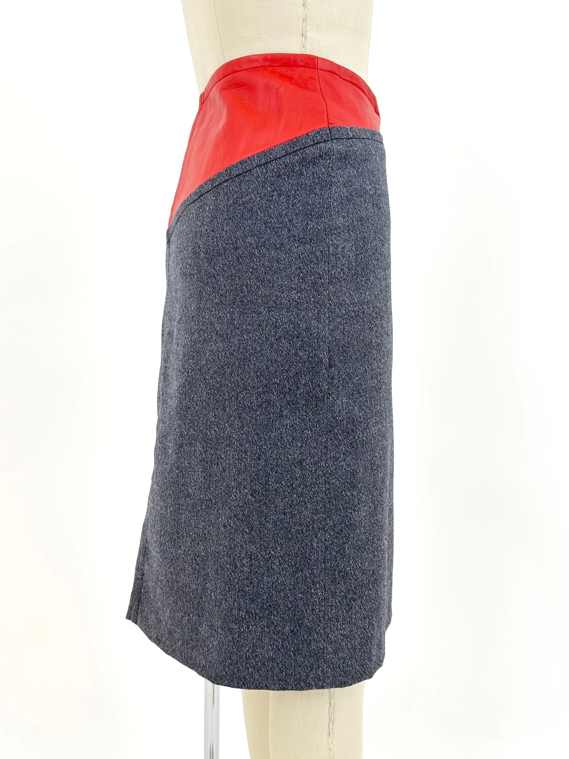 JC de Castelbajac Mickey Mouse Wrap Skirt
