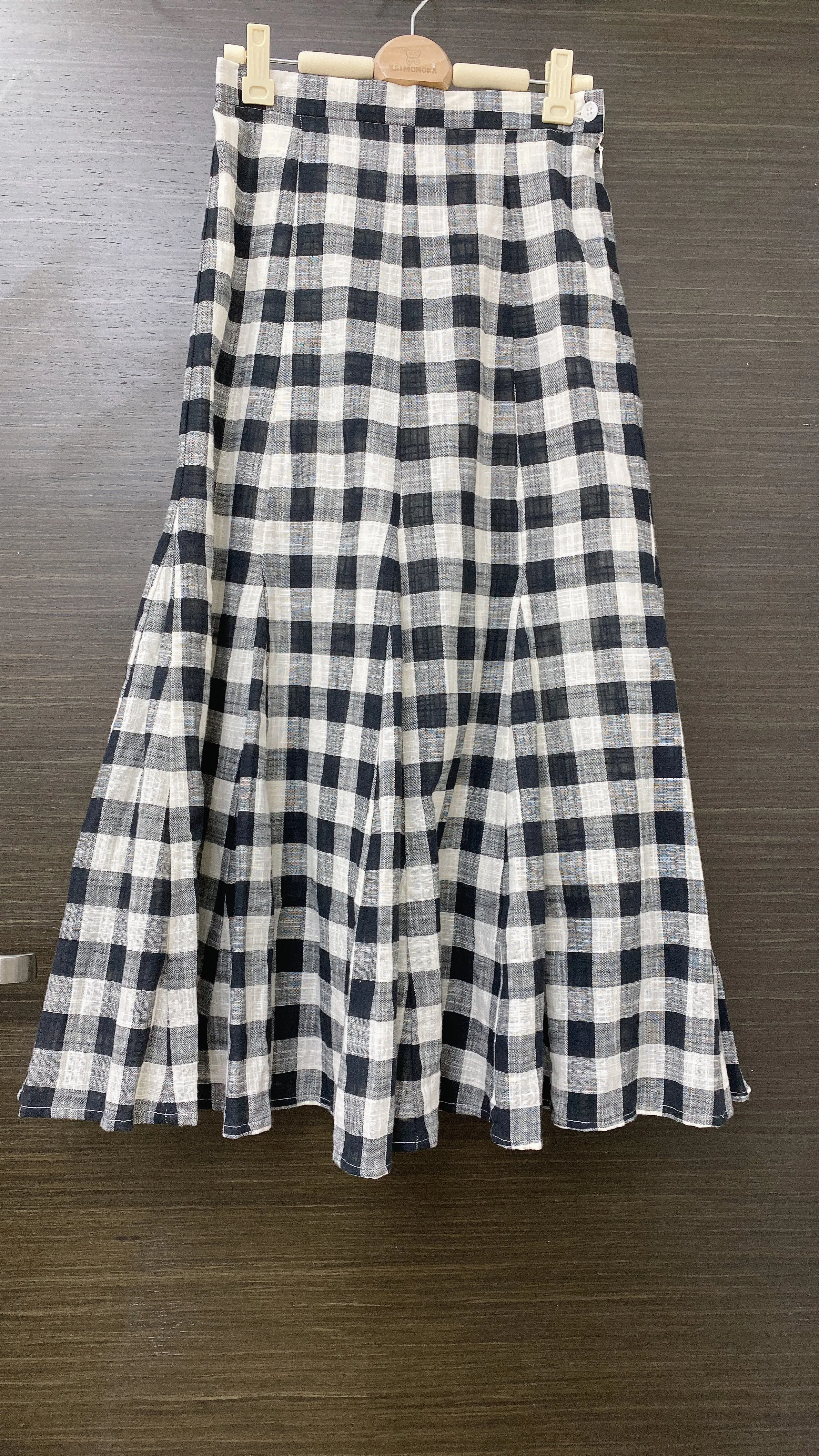 K404 格紋魚尾裙