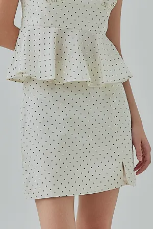 Katniss Polka Dots Mini Skirt