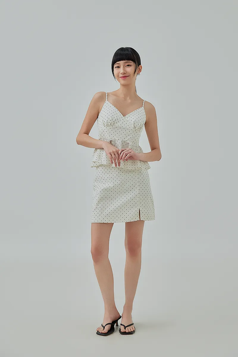 Katniss Polka Dots Mini Skirt
