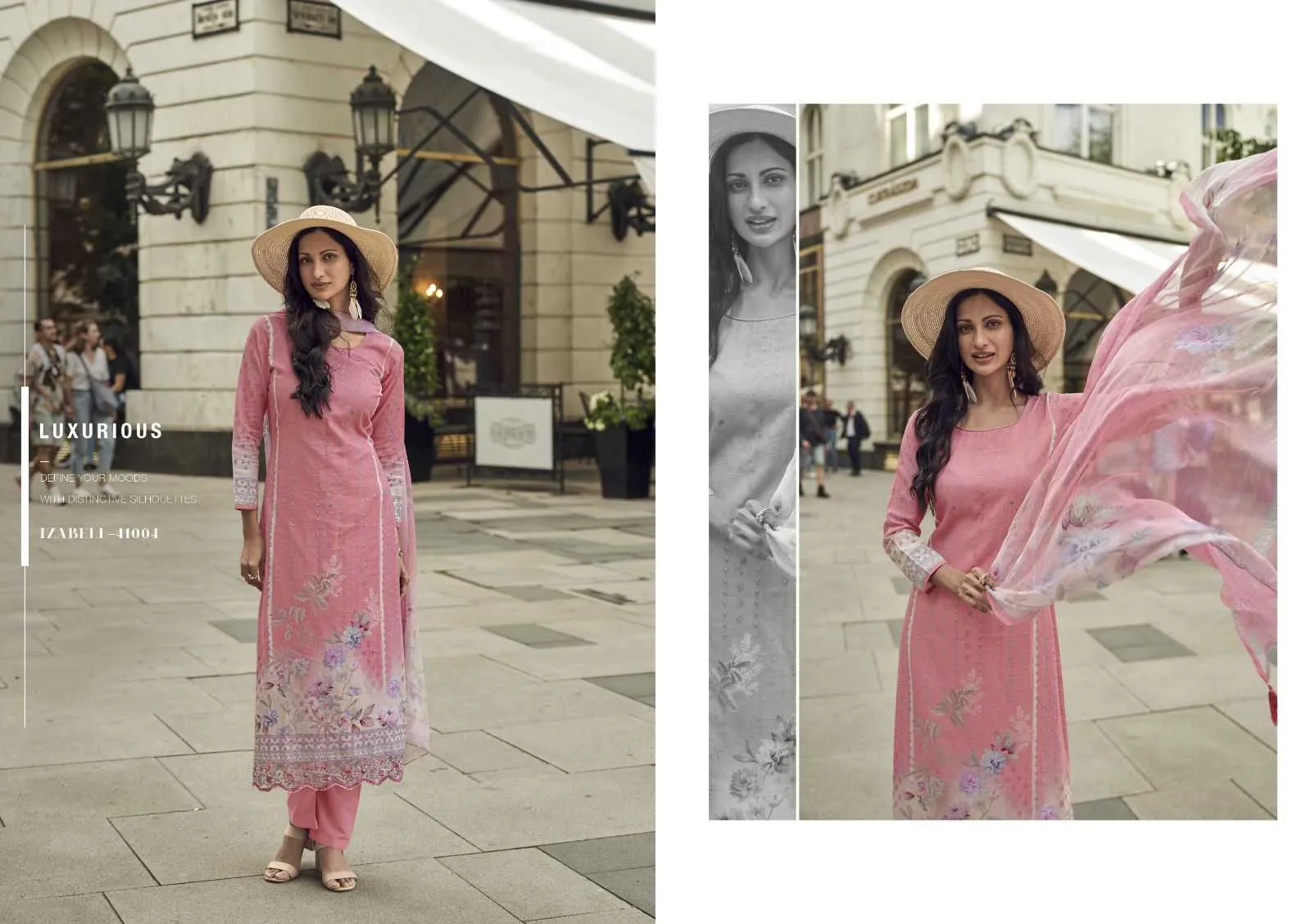 Kesar Karachi Prints Izabell Viscose Linen With Digital Print Unstitched Salwar Suit