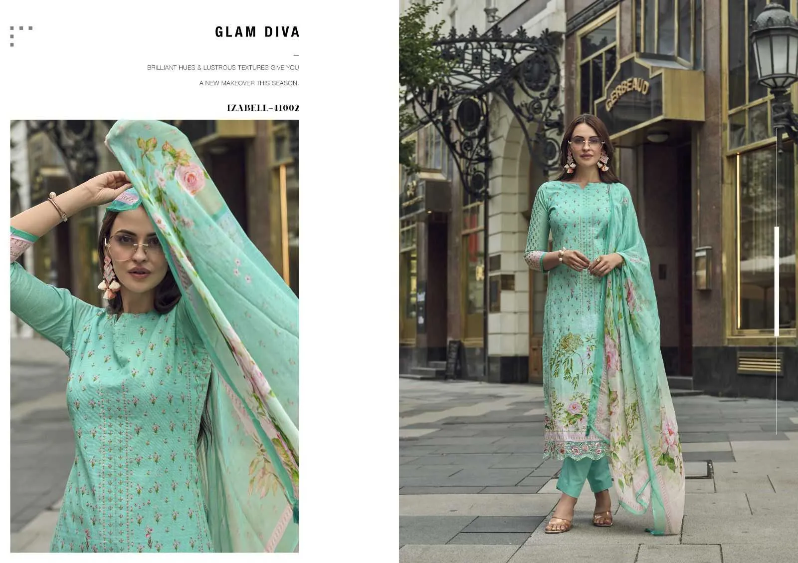 Kesar Karachi Prints Izabell Viscose Linen With Digital Print Unstitched Salwar Suit