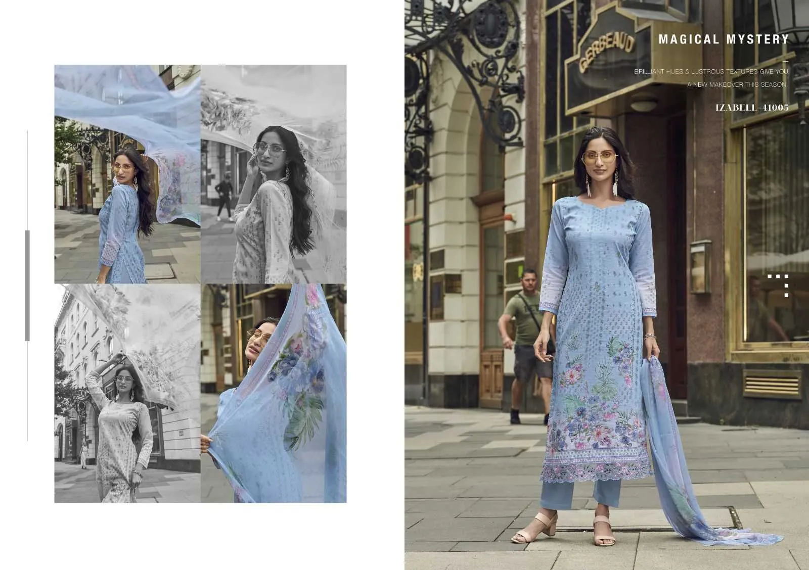 Kesar Karachi Prints Izabell Viscose Linen With Digital Print Unstitched Salwar Suit