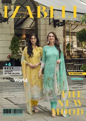 Kesar Karachi Prints Izabell Viscose Linen With Digital Print Unstitched Salwar Suit