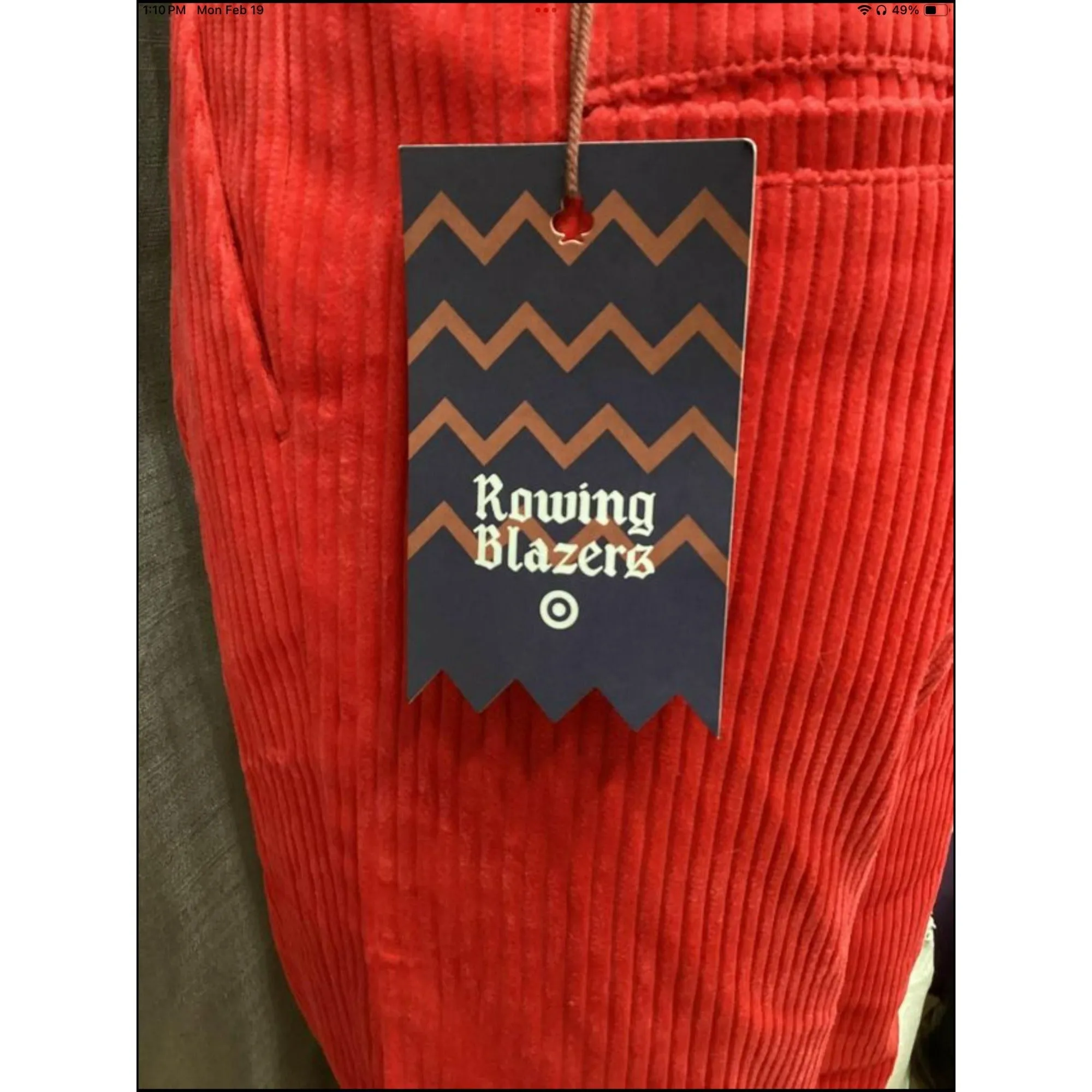Kid Girl Red Corduroy pants