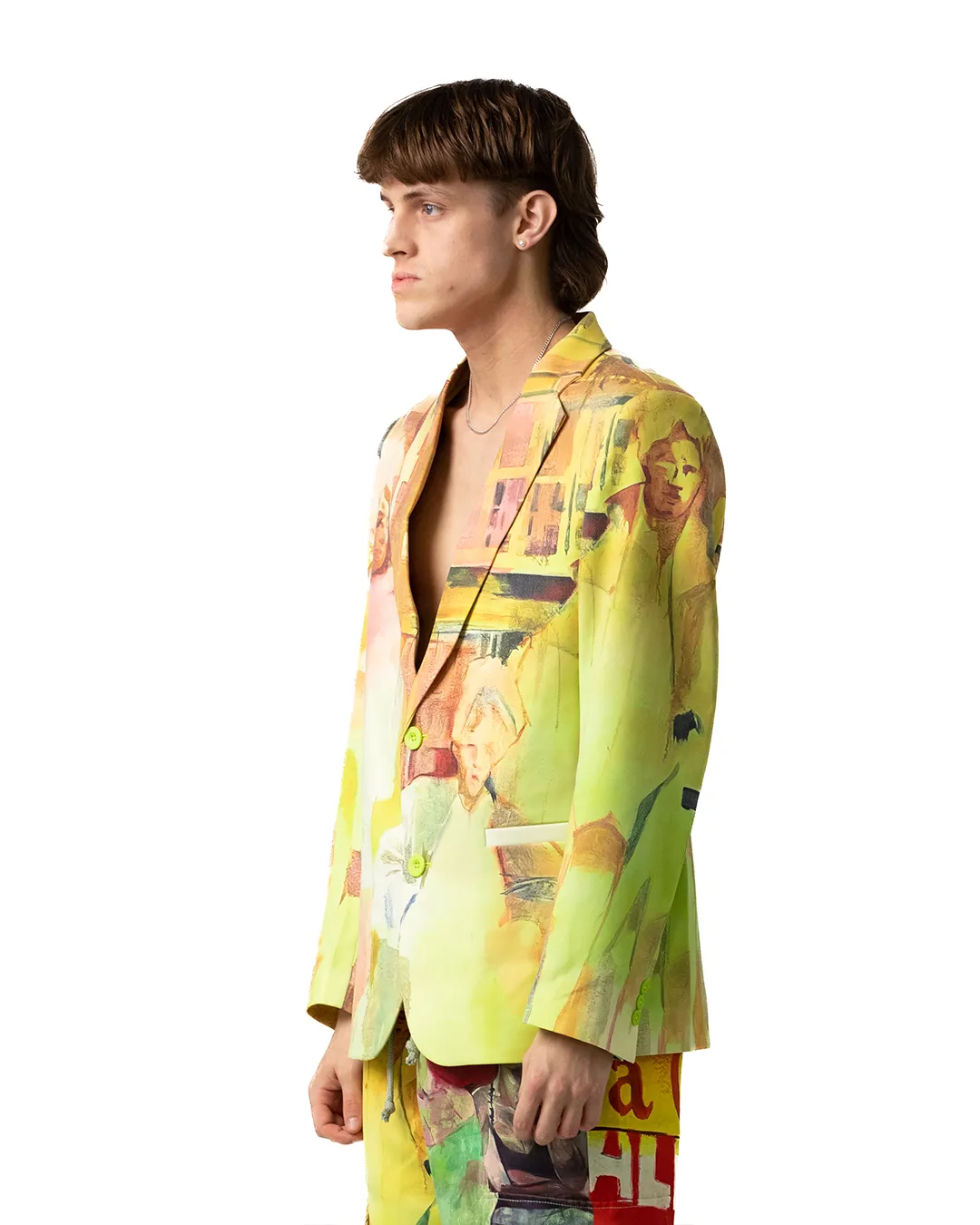 KidSuper After School Philosophy Blazer Yellow