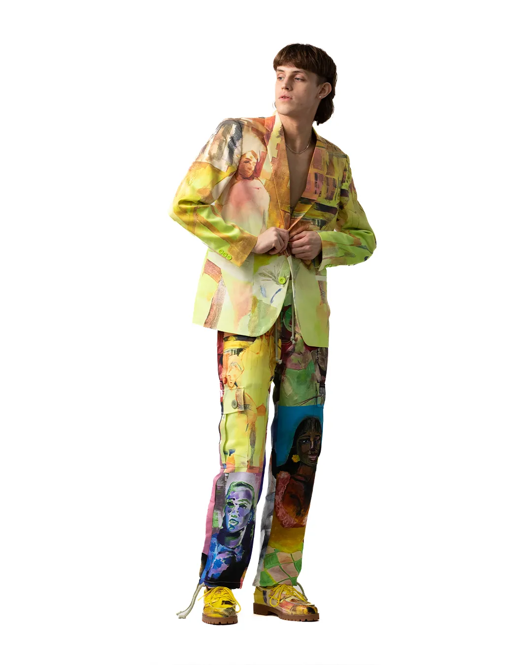 KidSuper After School Philosophy Blazer Yellow