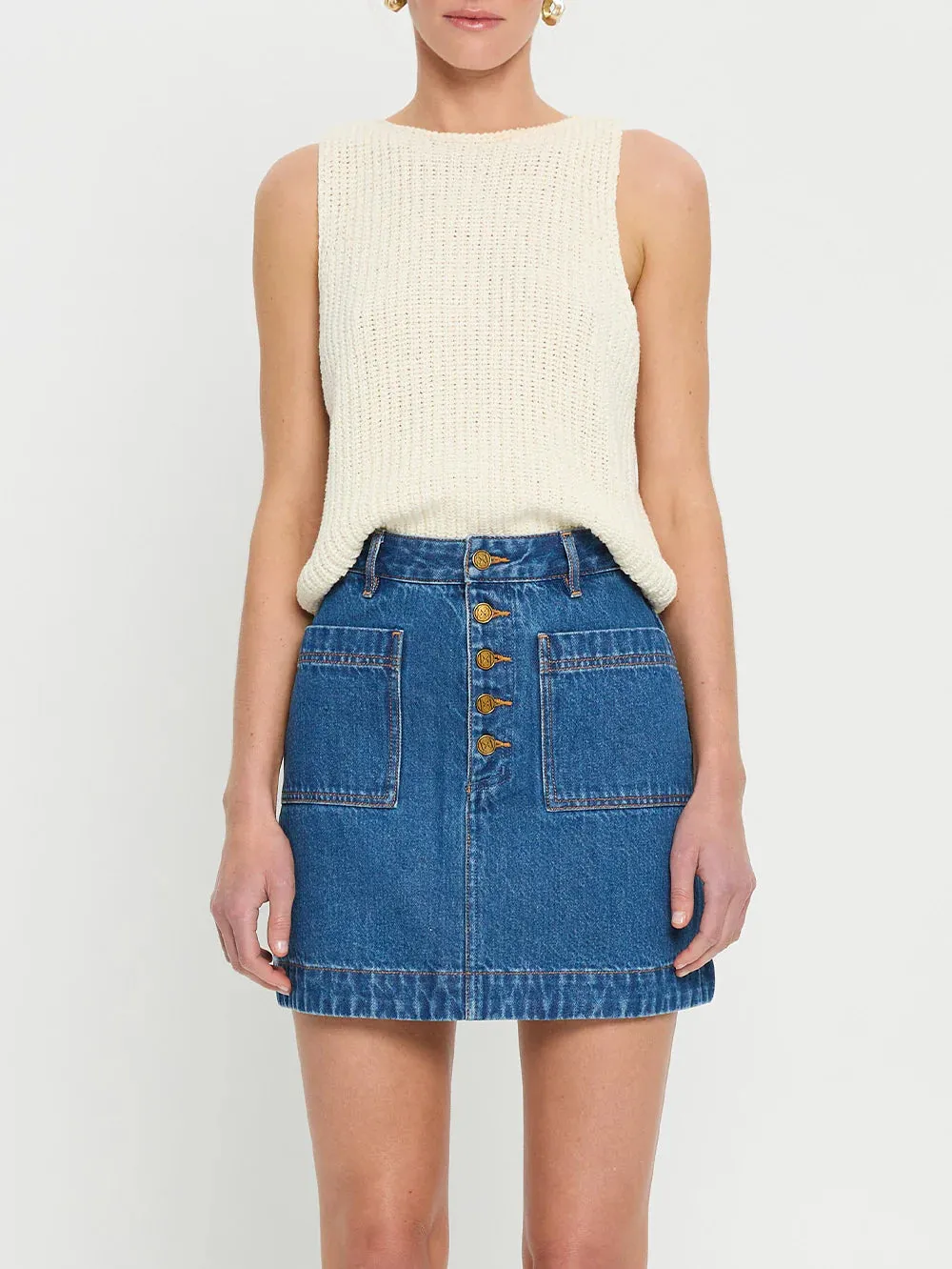 Kivari Cameron Denim Mini Skirt