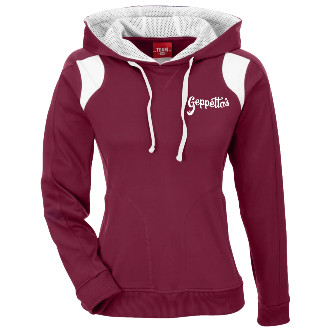 Ladies' Colorblock Poly Hoodie