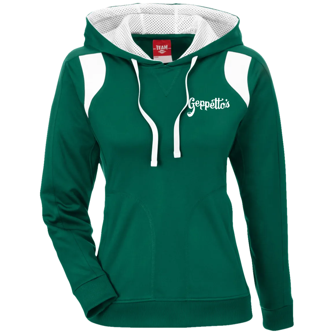Ladies' Colorblock Poly Hoodie