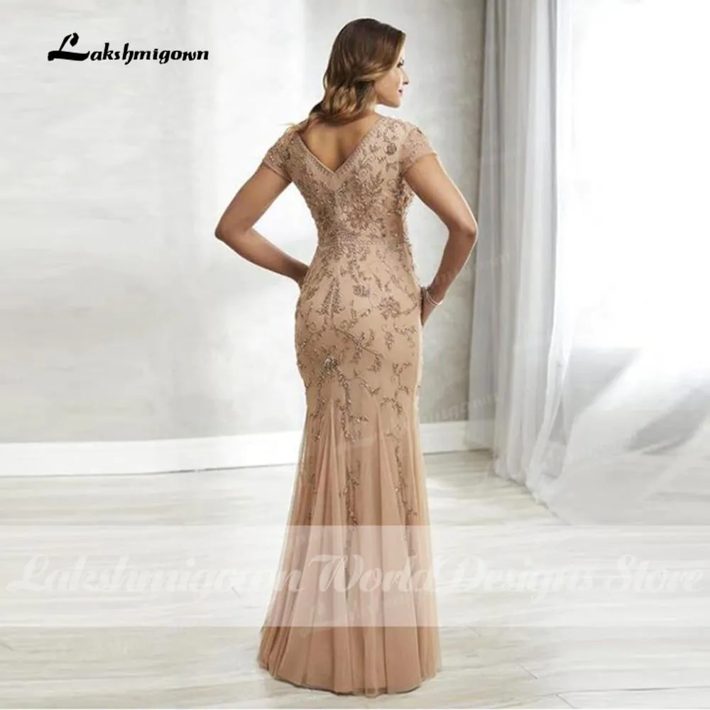 Latest Luxury Shining Beading Mermaid Mother Of The Bride Dresses