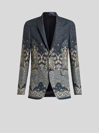 Linen- And Cotton-Blend Blazer
