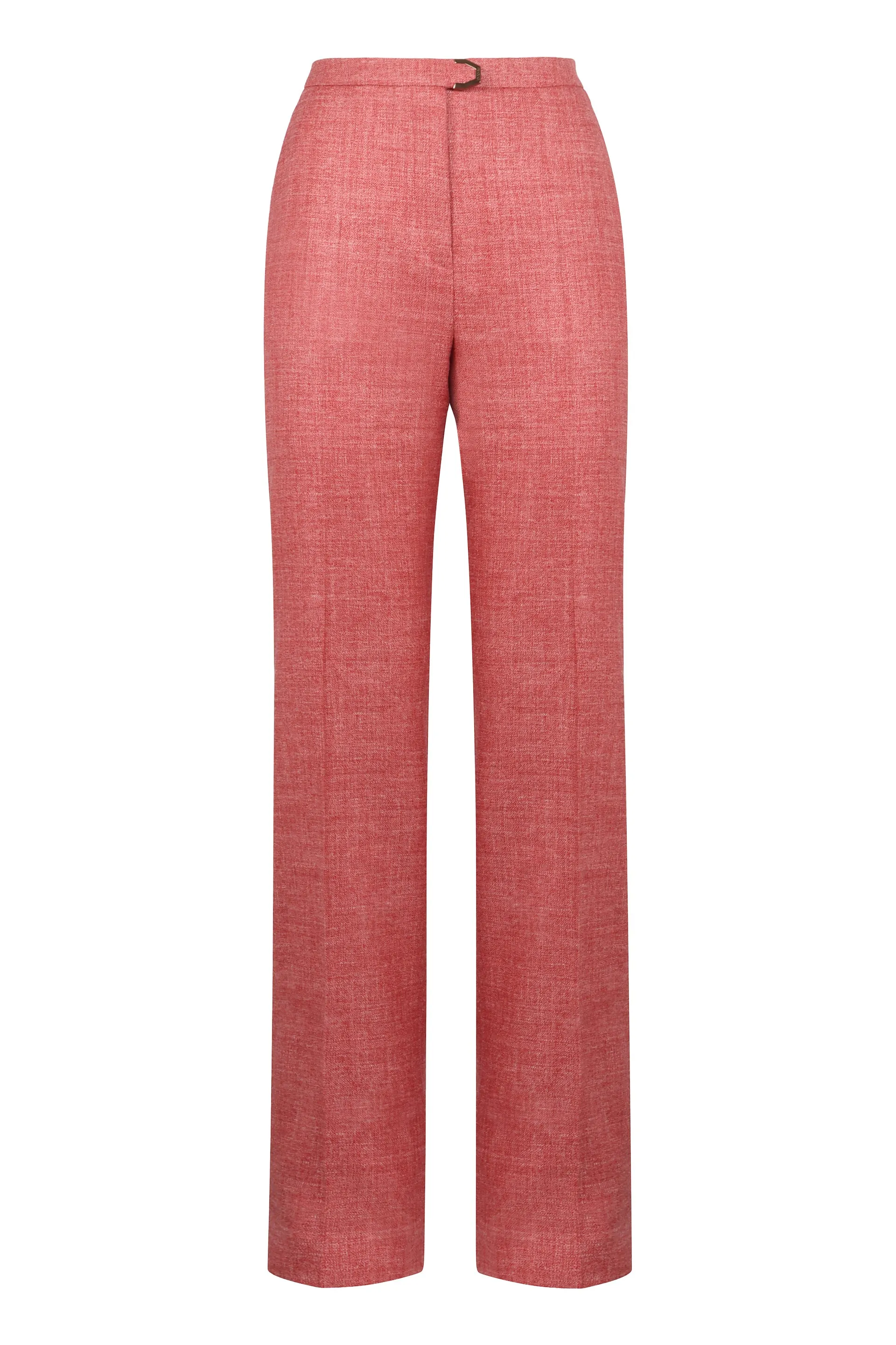 Linen blend tailored trousers