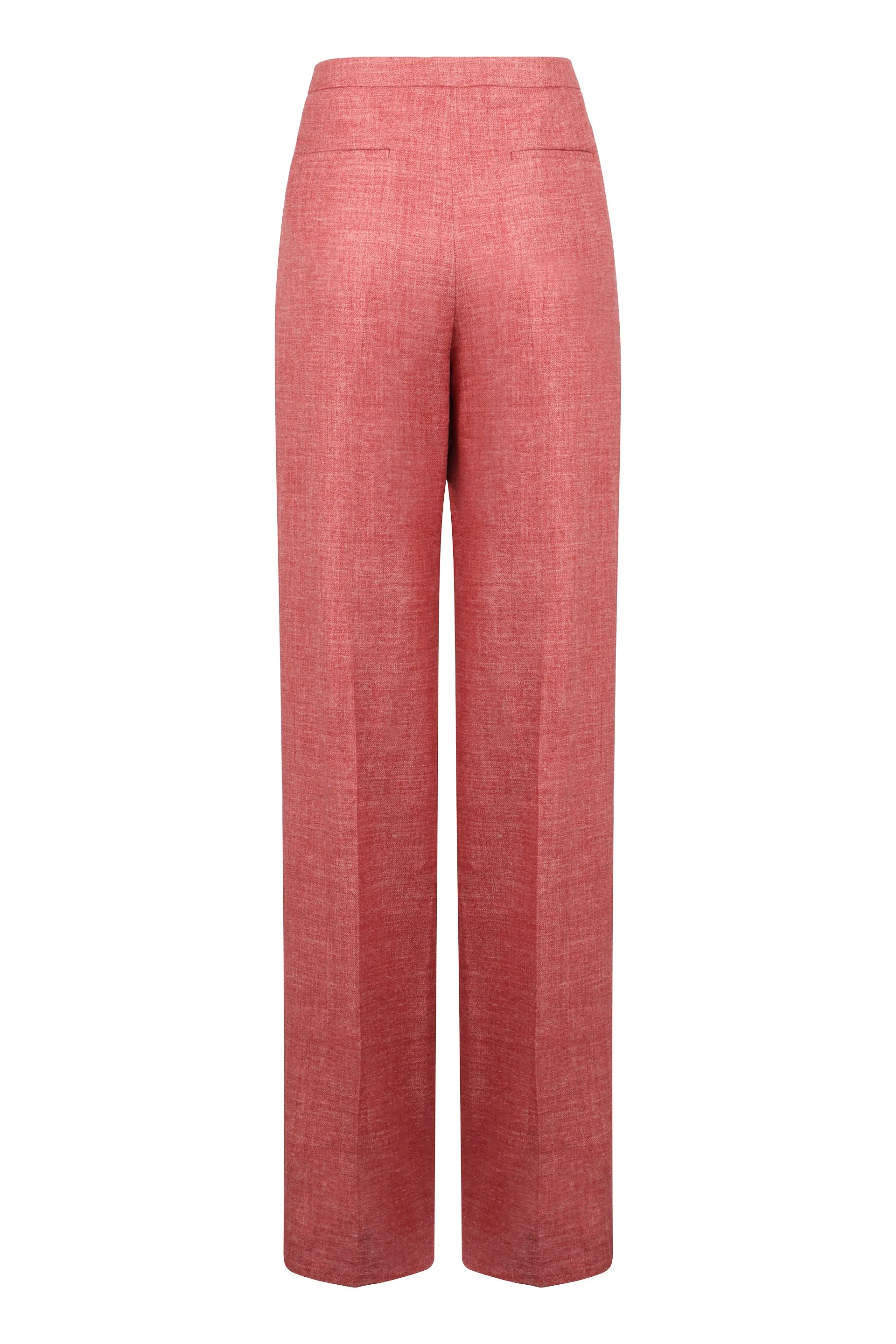 Linen blend tailored trousers