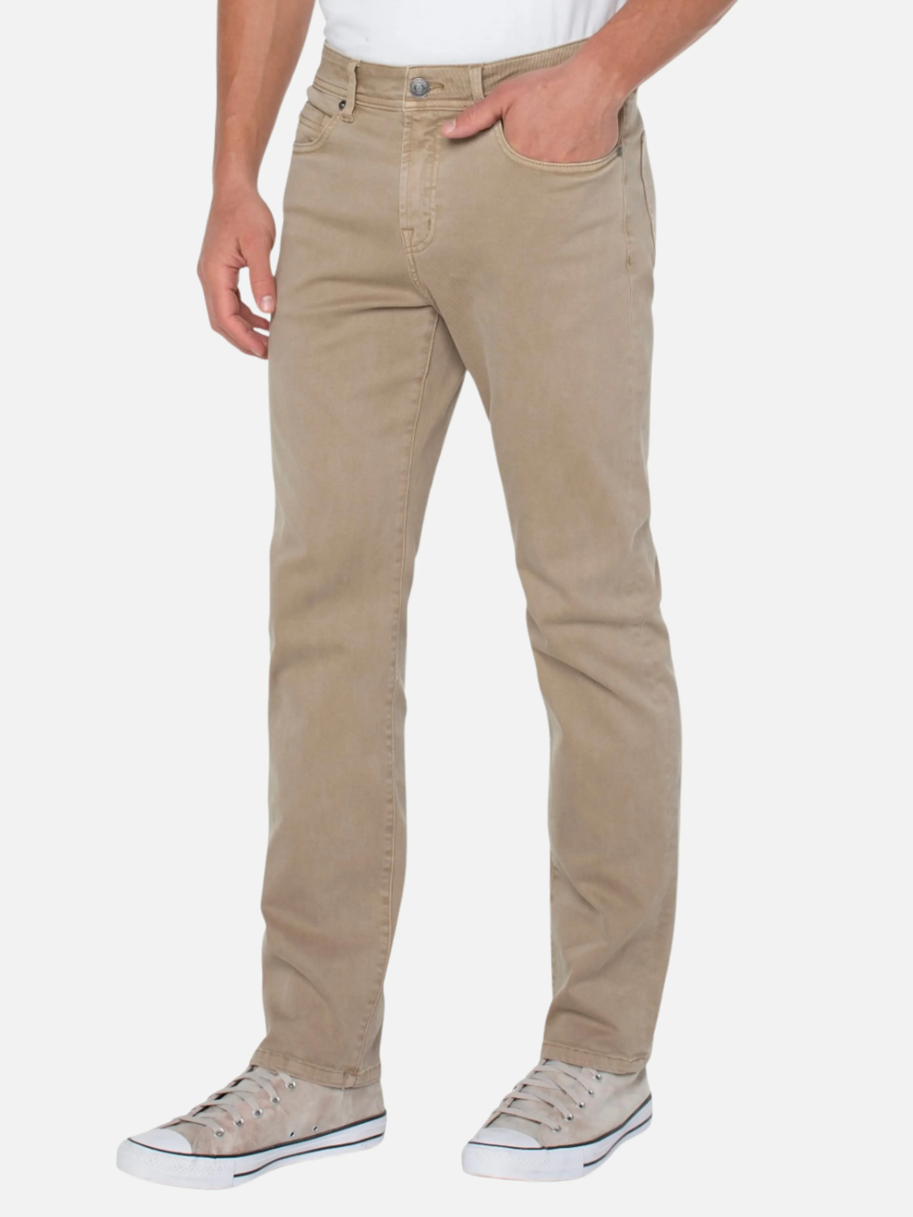 Liverpool Regent Relaxed Straight Jean - Wheat