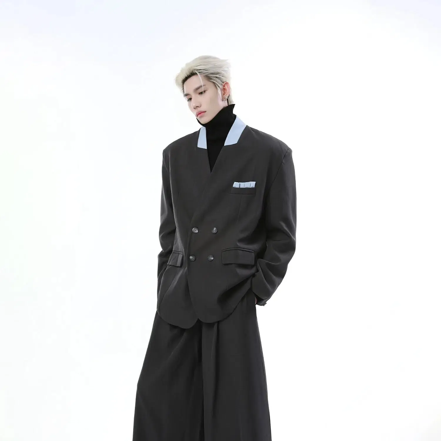 Loose Fit Double-Breasted Suit