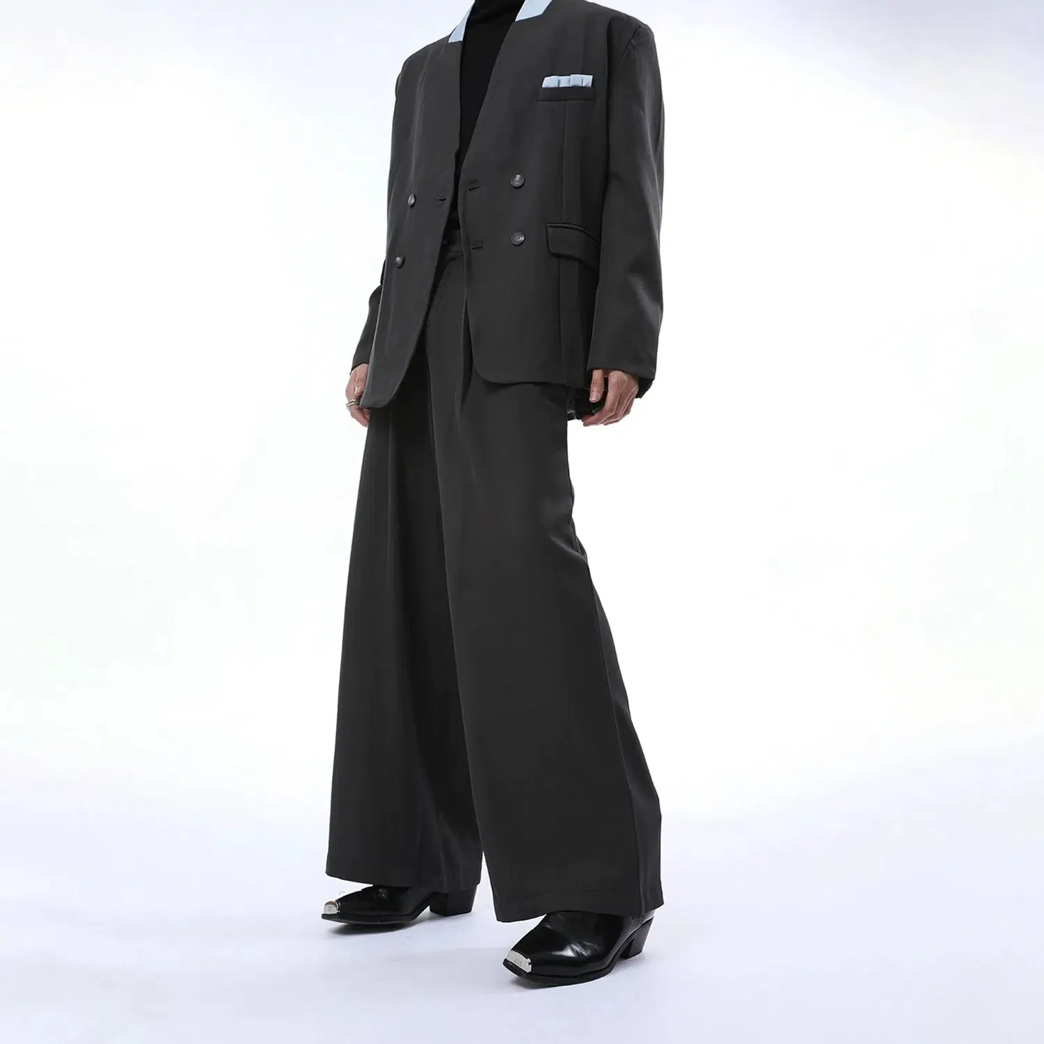 Loose Fit Double-Breasted Suit