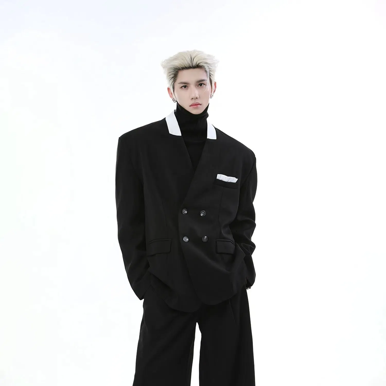 Loose Fit Double-Breasted Suit