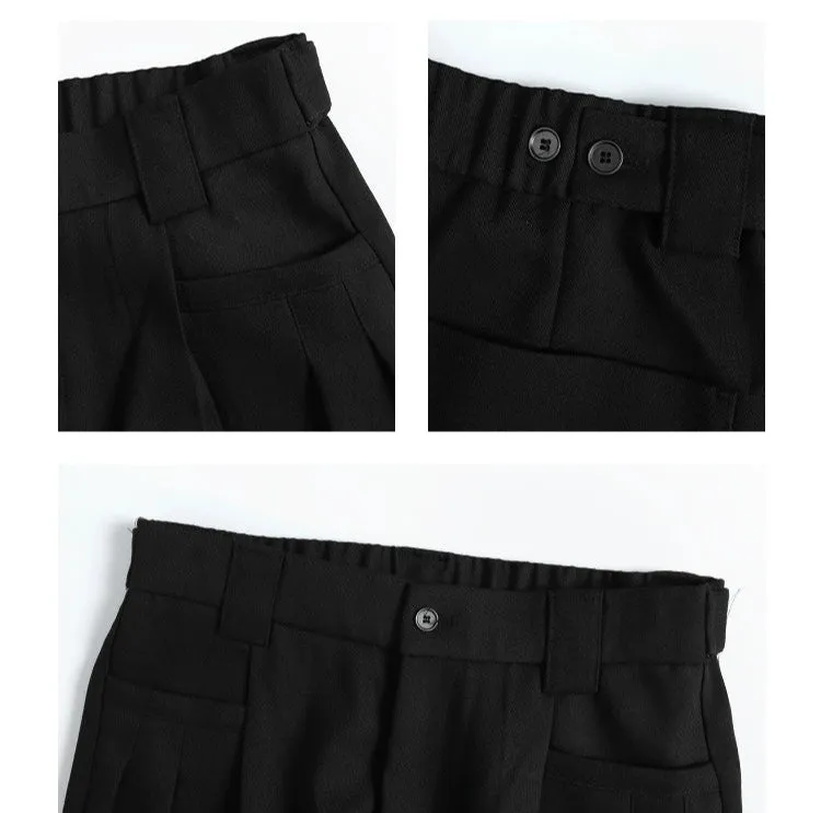 Loose Fit Wide-Leg Pleated Pants