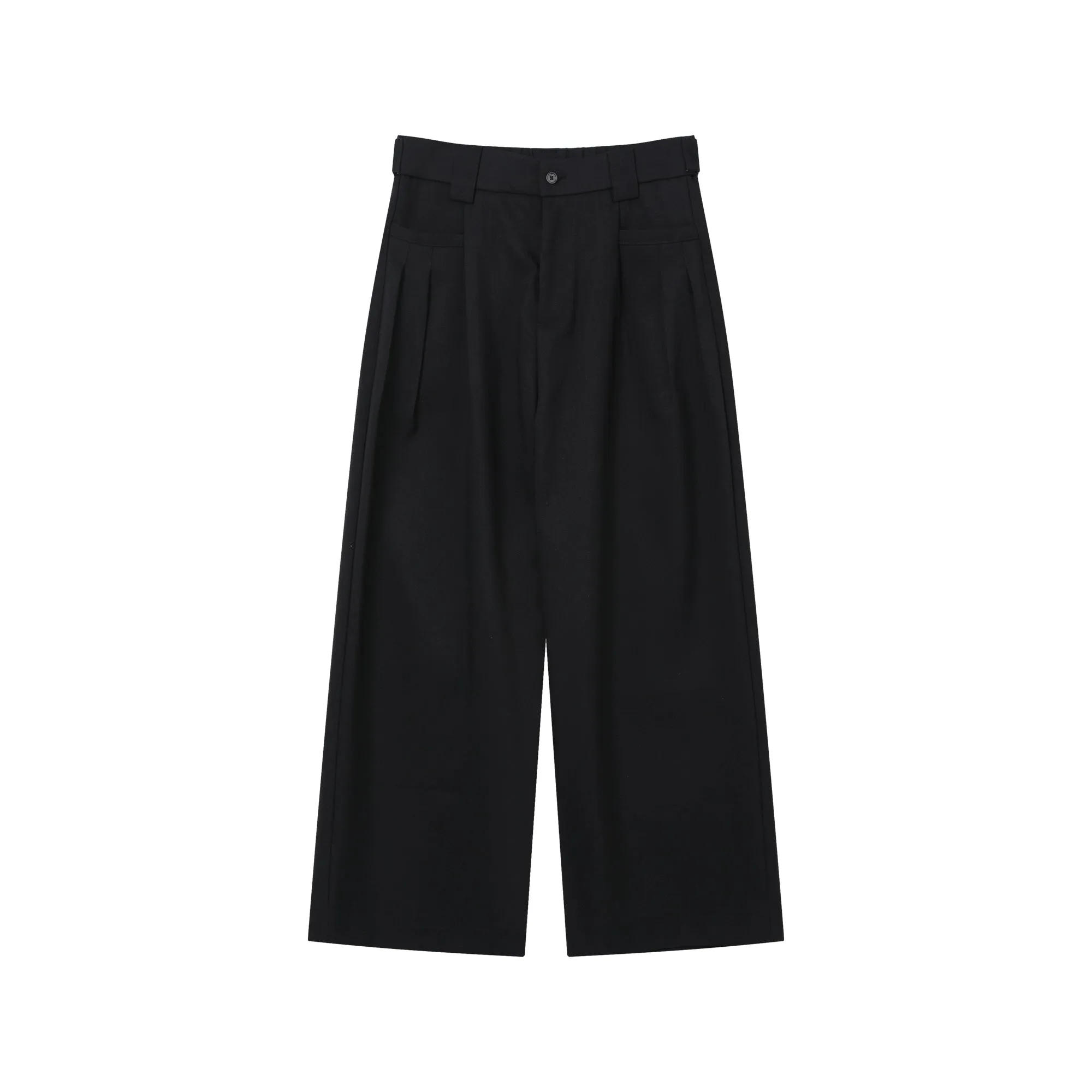 Loose Fit Wide-Leg Pleated Pants