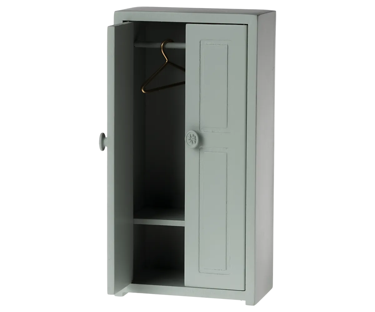 Maileg wooden closet - soft blue