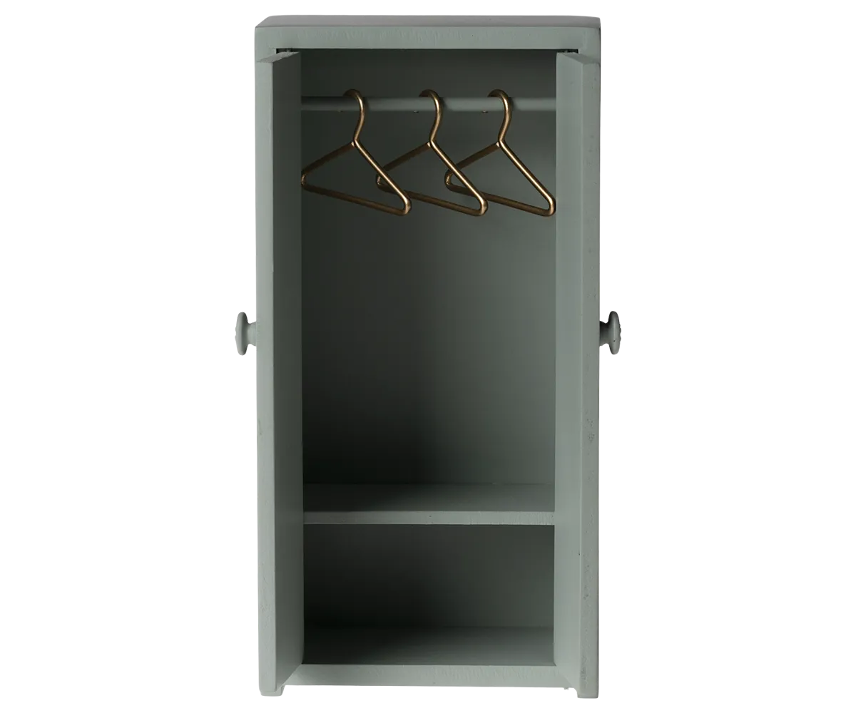 Maileg wooden closet - soft blue