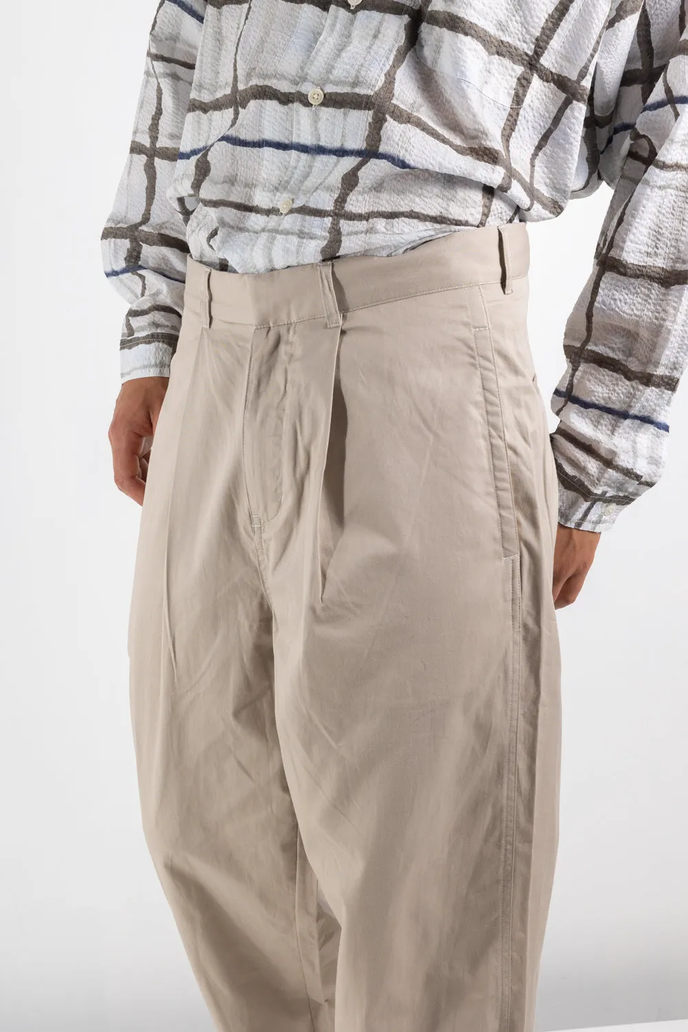 Manager pleat trouser tan