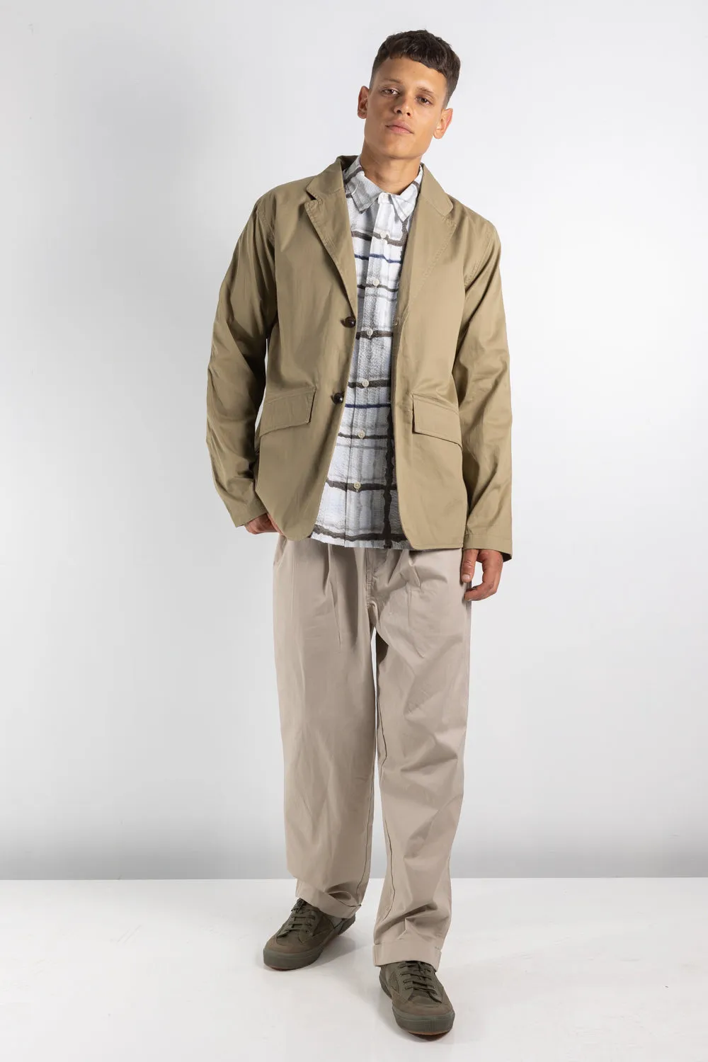 Manager pleat trouser tan