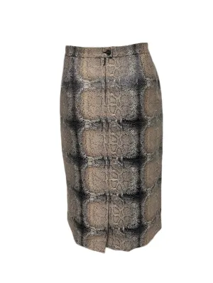 Marina Rinaldi Women's Nocciola Casanova Animal Printed Skirt Size 20W/29 NWT